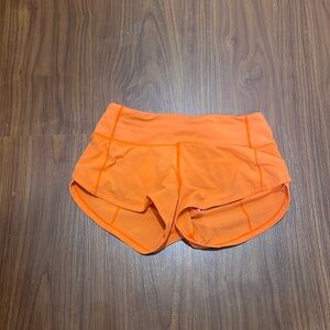 Orange, Lululemon shorts